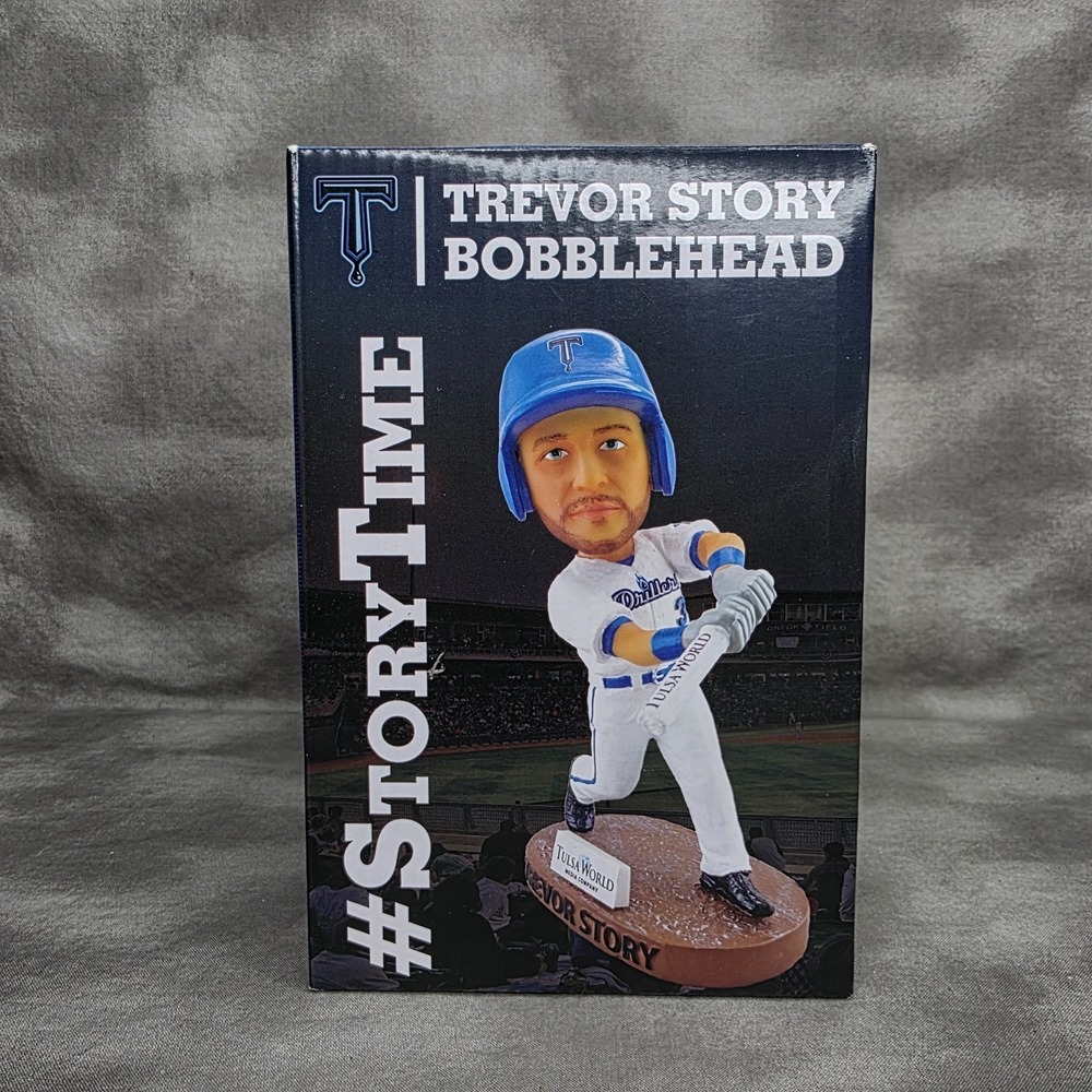 Trevor Story Bobblehead 2017 Tulsa Drillers 'Story Time' Tulsa World Baseball